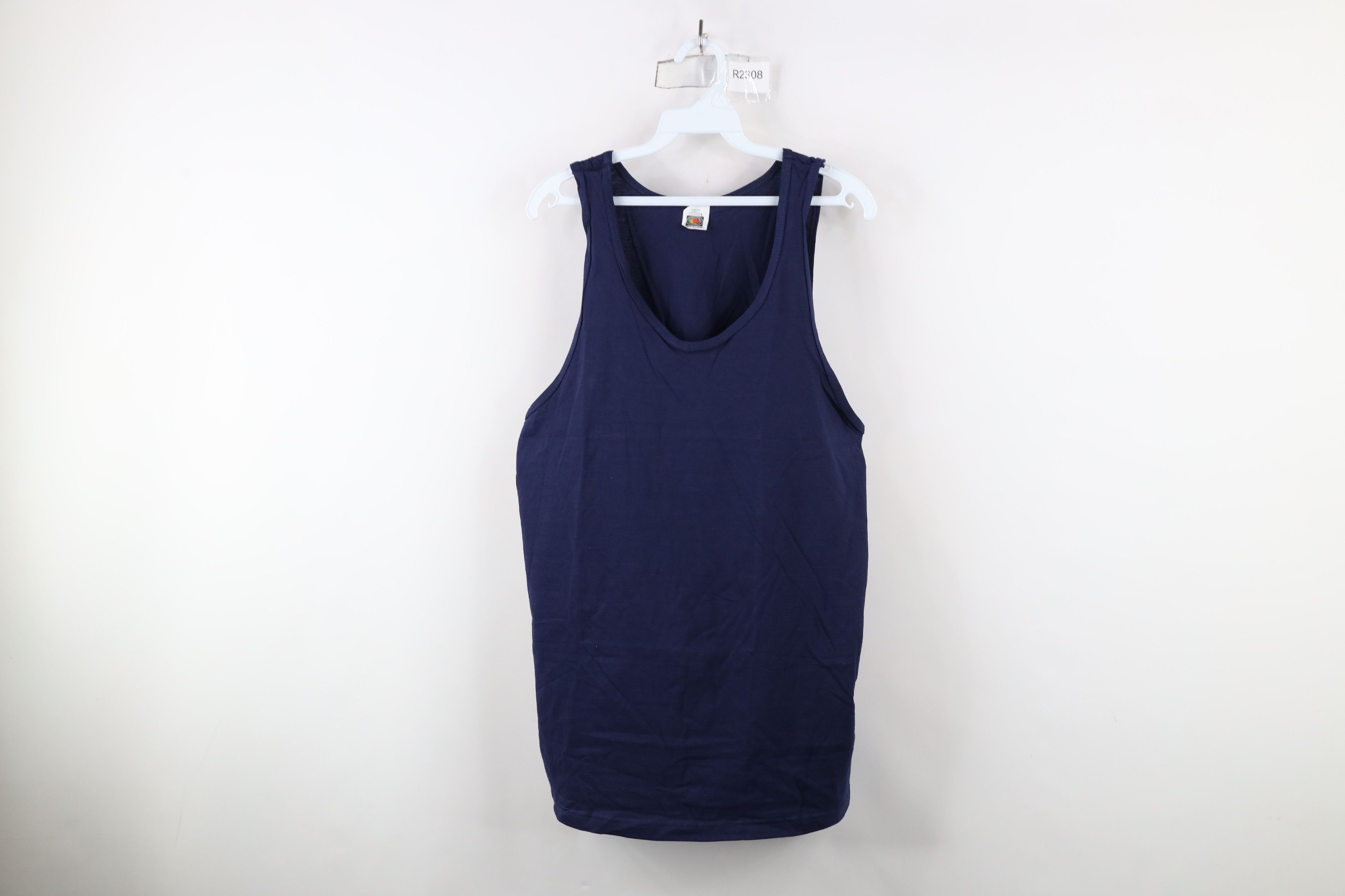 Vintage Vintage 90s Streetwear Cotton Tank Top T-Shirt Navy Blue Size US L / EU 52-54 / 3 - 1 Thumbnail