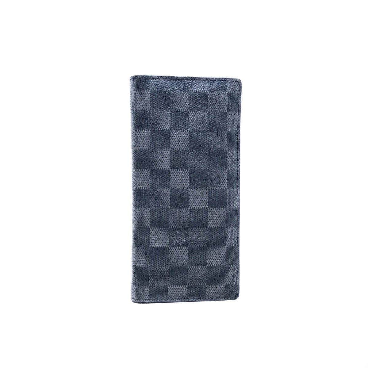 Louis Vuitton 675$MRP LOUIS VUITTON Brazza Damier Graphite Canvas Wallet Size ONE SIZE - 1 Thumbnail