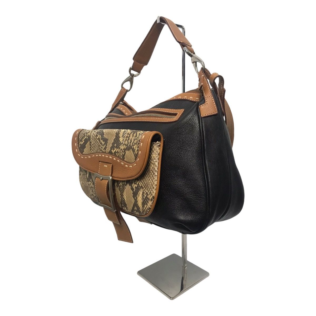 Alexander McQueen Alexander Mcqueen Pocket Snake Skin Leather Tote/Sling Bag Size ONE SIZE - 7 Thumbnail