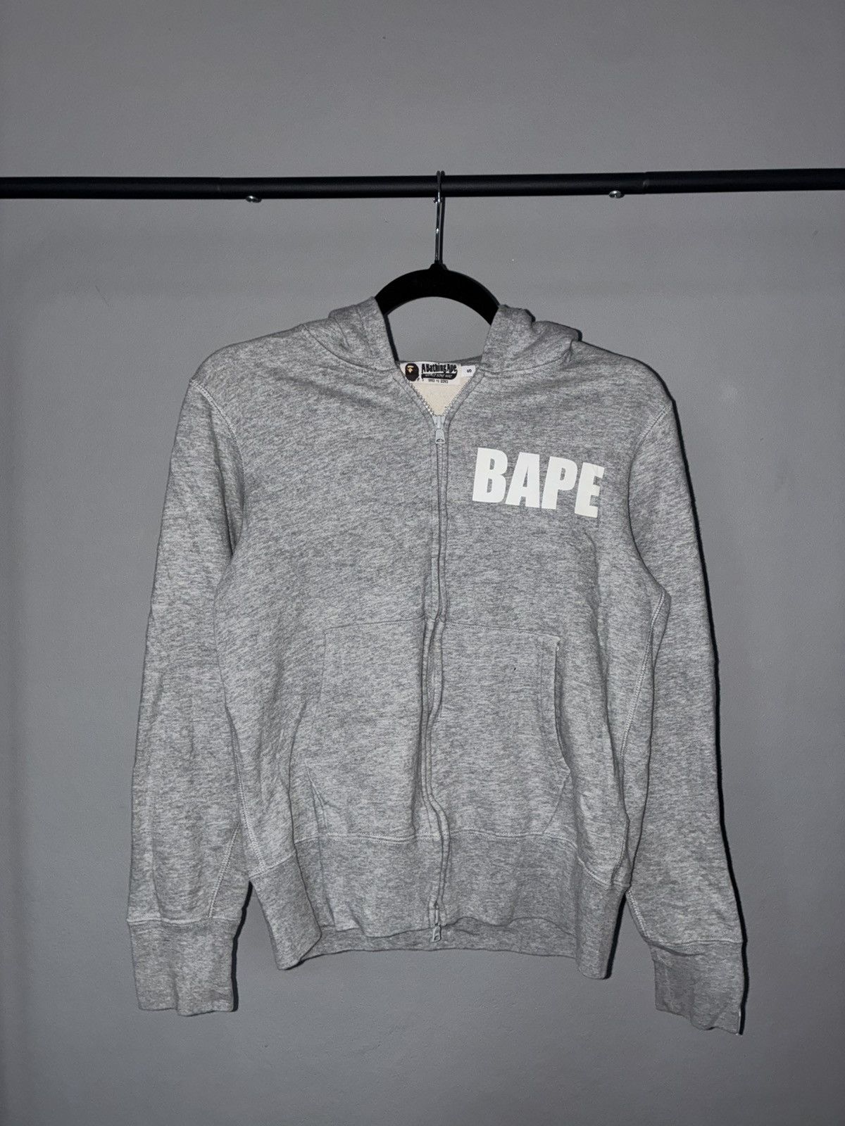 Bape BAPE Full Zip Hoodie Grey Size US S / EU 44-46 / 1 - 1 Thumbnail
