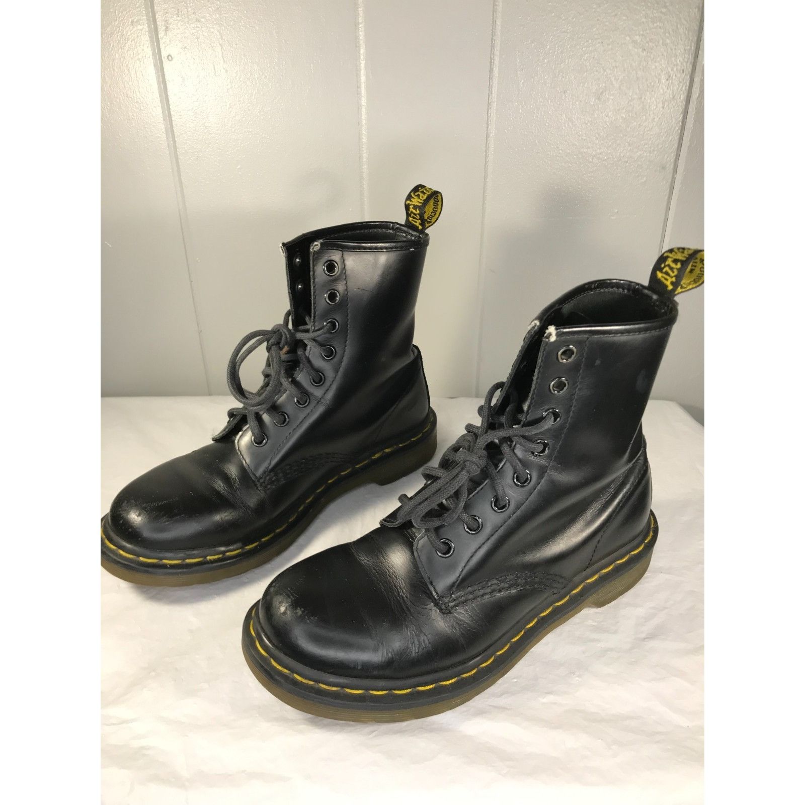 Dr. Martens Doc Dr. Martens 1460 Pascal Black Virginia Leather Boots Wom Size US 7 / IT 37 - 3 Thumbnail