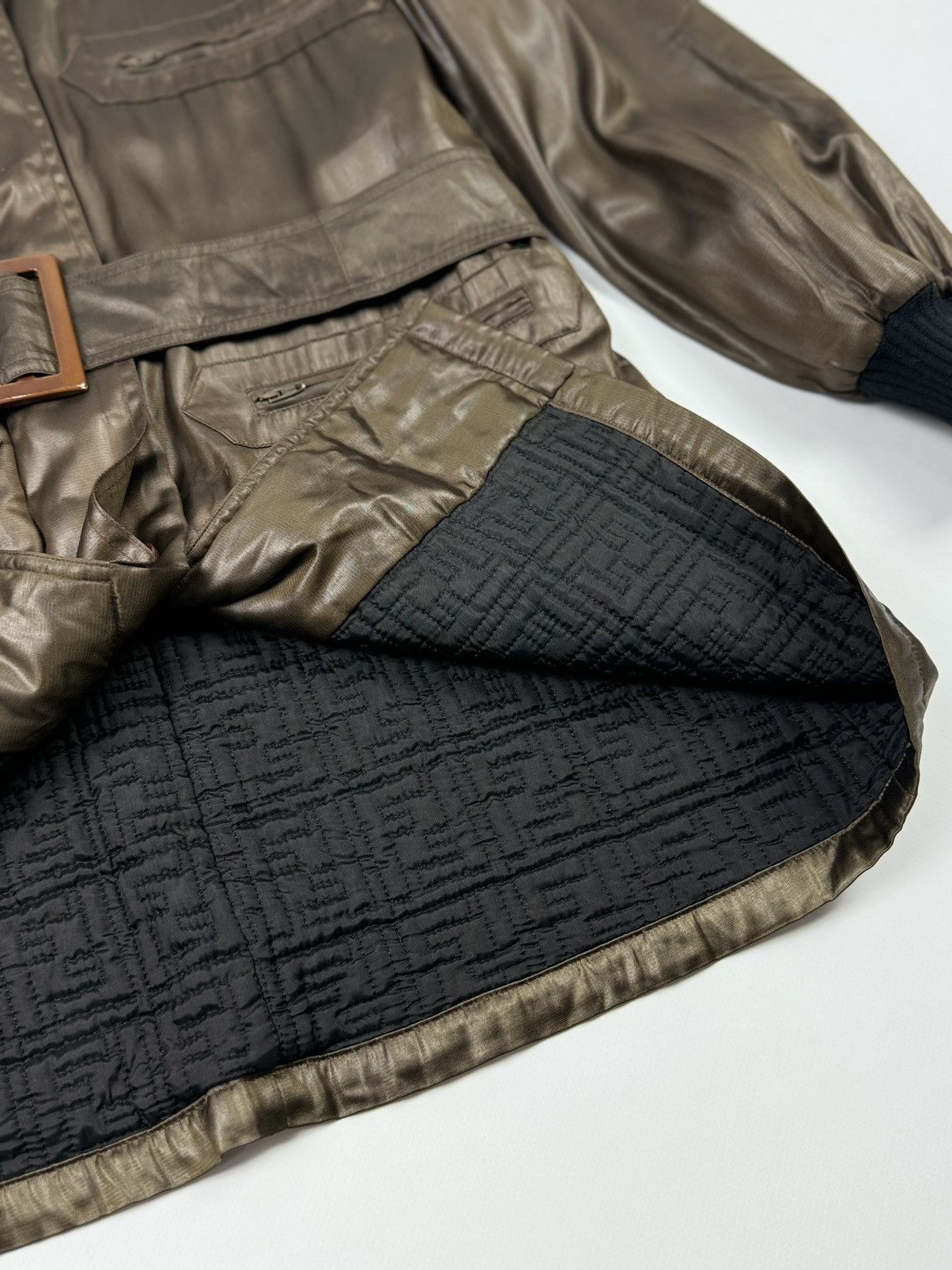 Fendi 1990’s Vintage Fendi 365 Midi Coat Made in Italy Size M / US 6-8 / IT 42-44 - 15 Thumbnail
