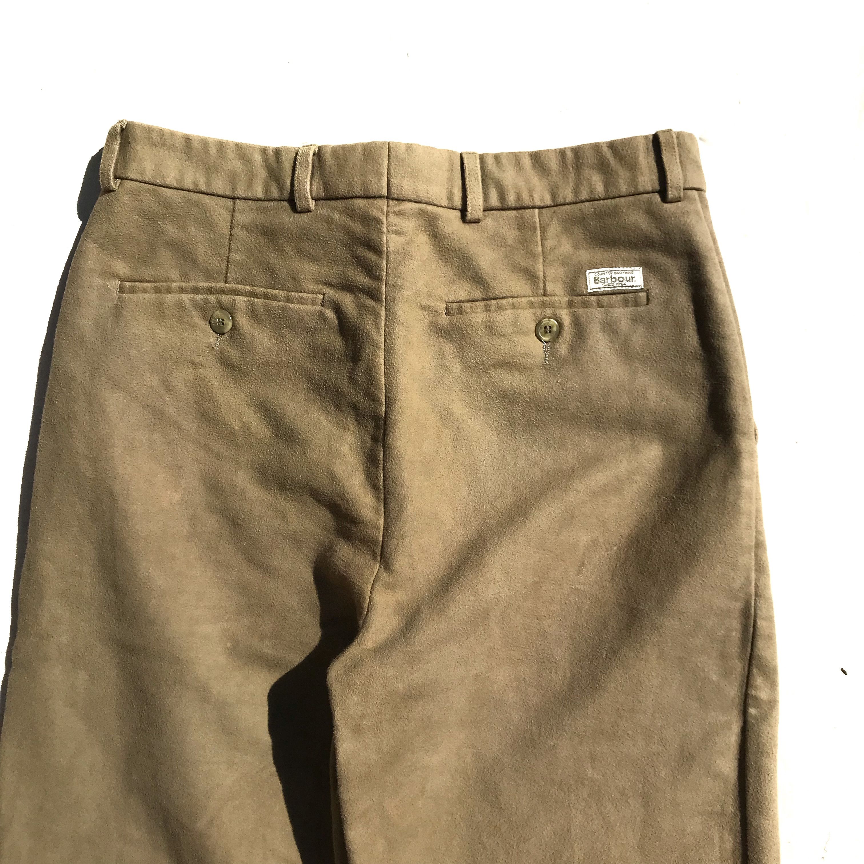 Barbour × Vintage Barbour 1987 A420 Vintage Moleskin Trouser Pants Made In Por Size US 32 / EU 48 - 2 Thumbnail