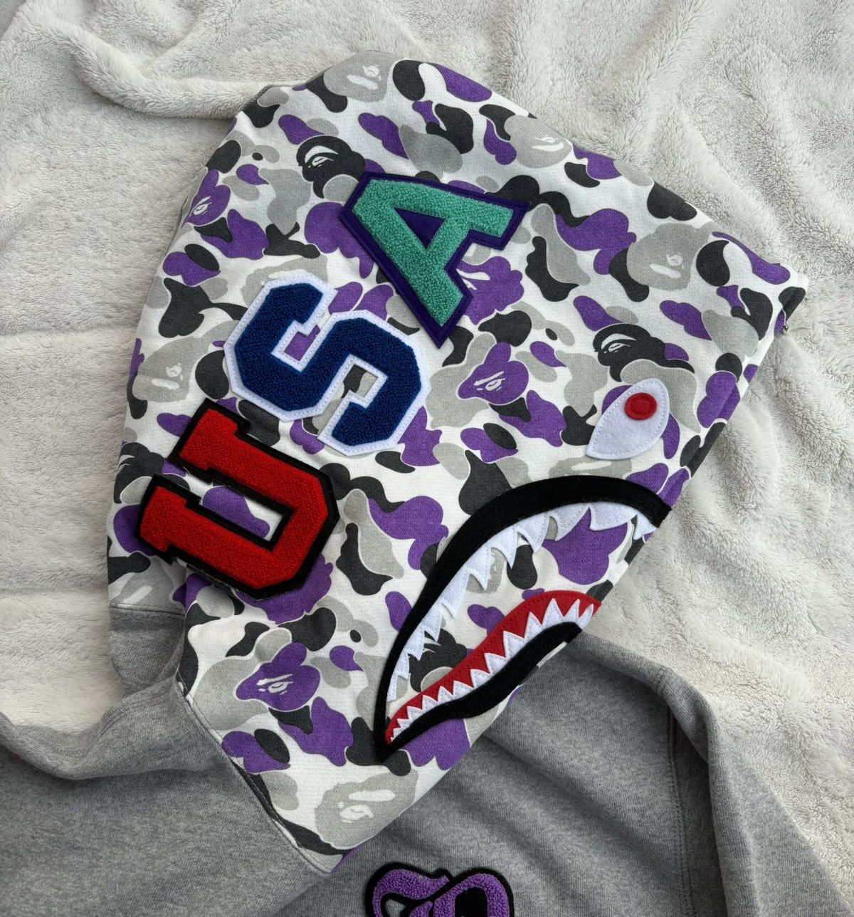 Bape Bape Grey ‘Soho Store 18th Anniversary’ Zip Shark Hoodie Size US XL / EU 56 / 4 - 4 Thumbnail
