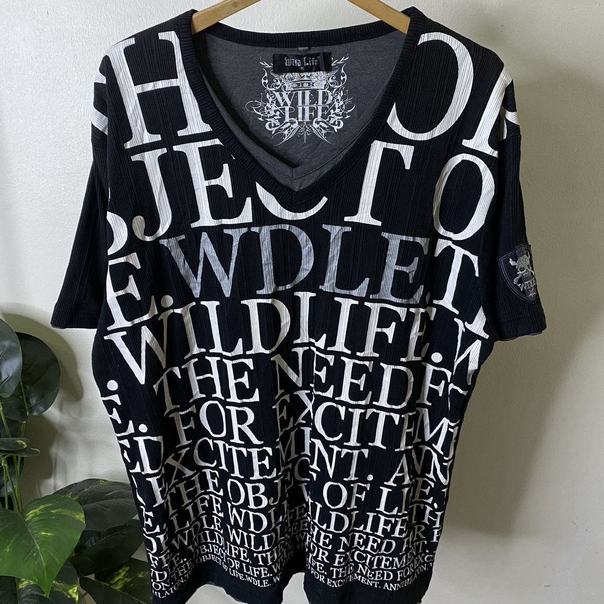 If Six Was Nine Wildlife Seditionaries Poem Cyber Gothic Punk Grunge T Shirt Size US XL / EU 56 / 4 - 2 Thumbnail