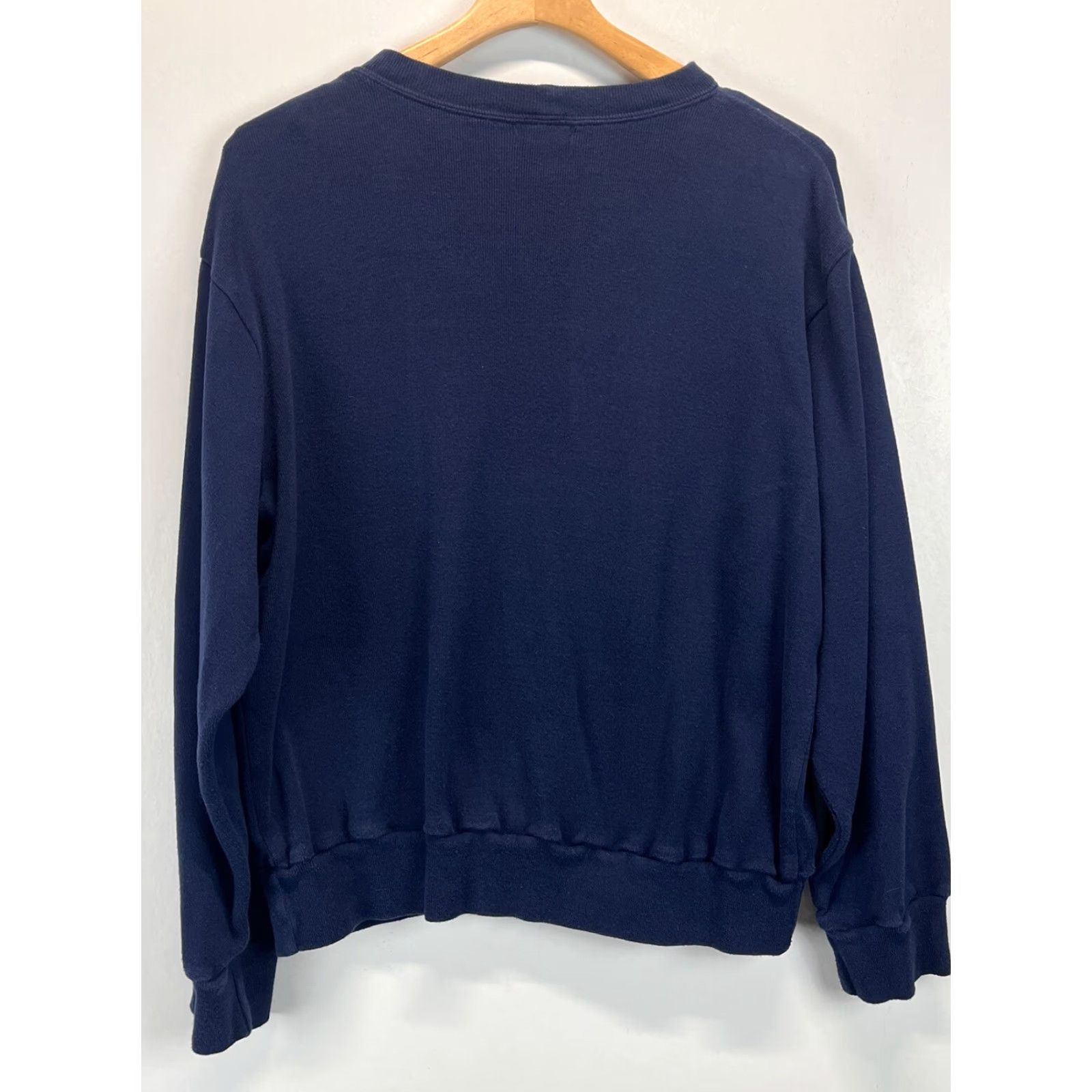Vintage VINTAGE Columbia Knit Pullover Shirt Large Mens Navy Blue Long Sleeve 80s Size US L / EU 52-54 / 3 - 2 Thumbnail
