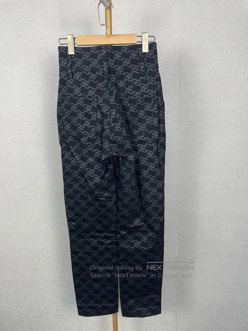 Fendi Fendi Fully logo high-waist long pants Size 42" / US 20 - 2 Thumbnail