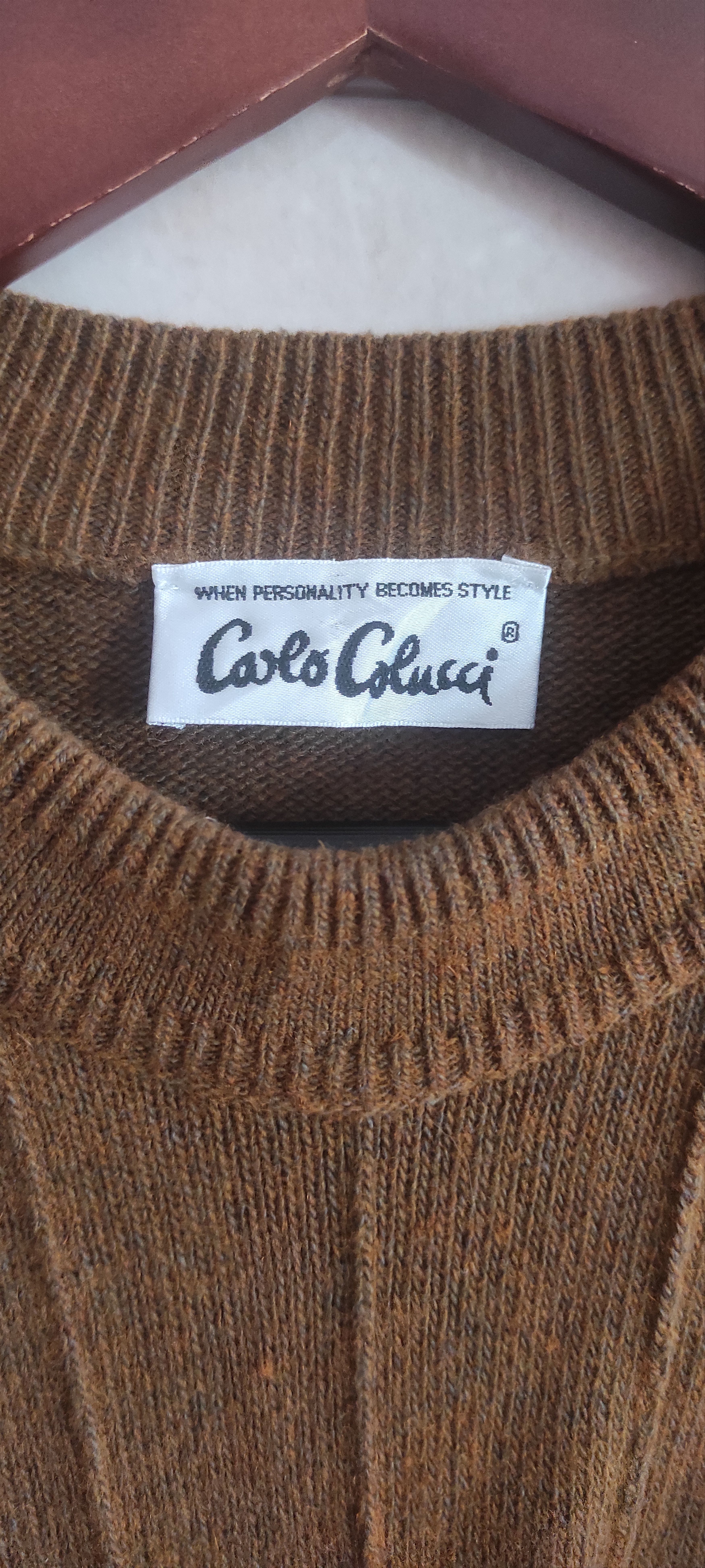 Carlo Colucci CARLO COLUCCI Jumper Graphic Sheep Wool KnitWear Sweater Size US XL / EU 56 / 4 - 12 Thumbnail