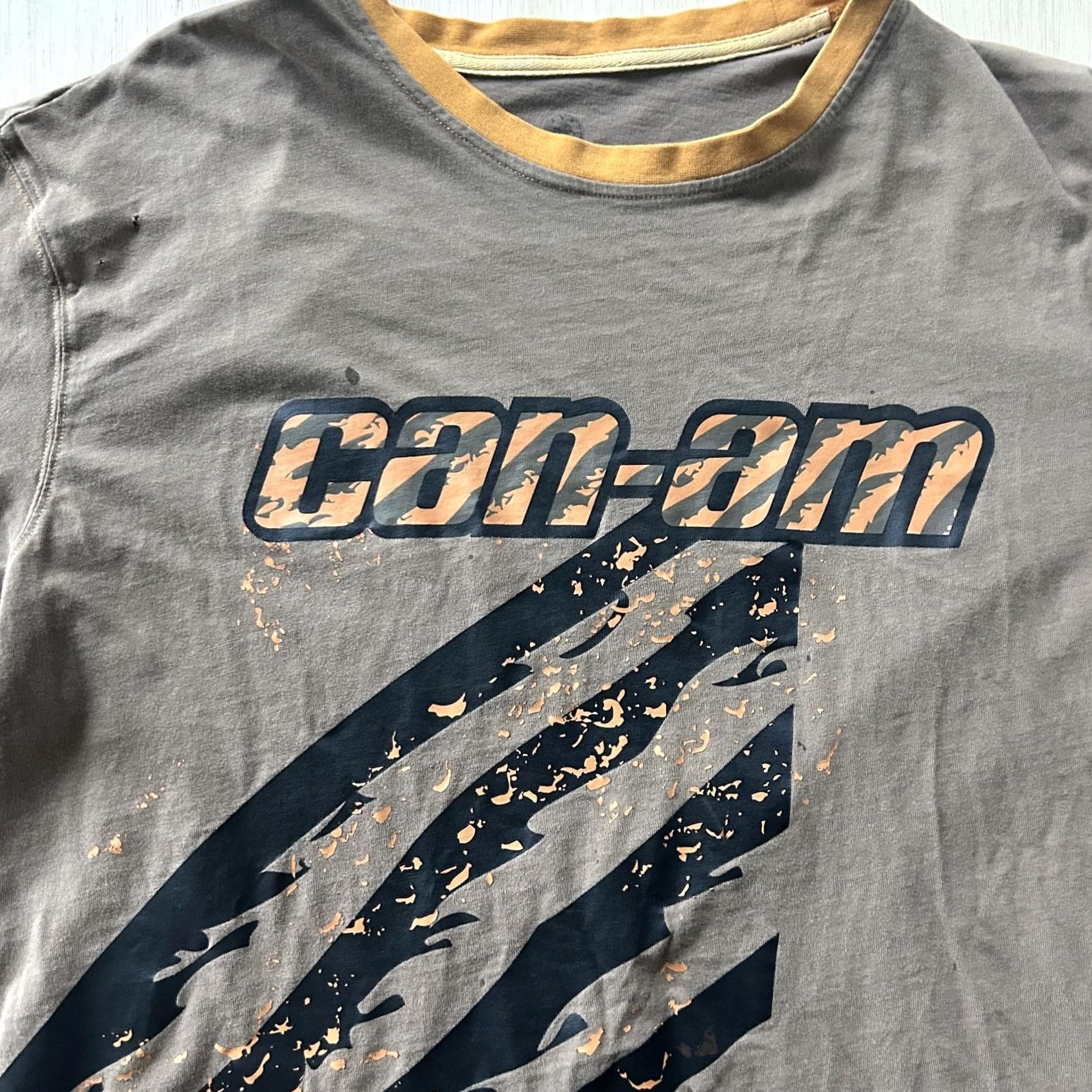 Logo 7 Can-Am Shirt Mens M Brown Short Sleeve Racing Motorsport Logo Tee T-Shirt Size US M / EU 48-50 / 2 - 3 Thumbnail