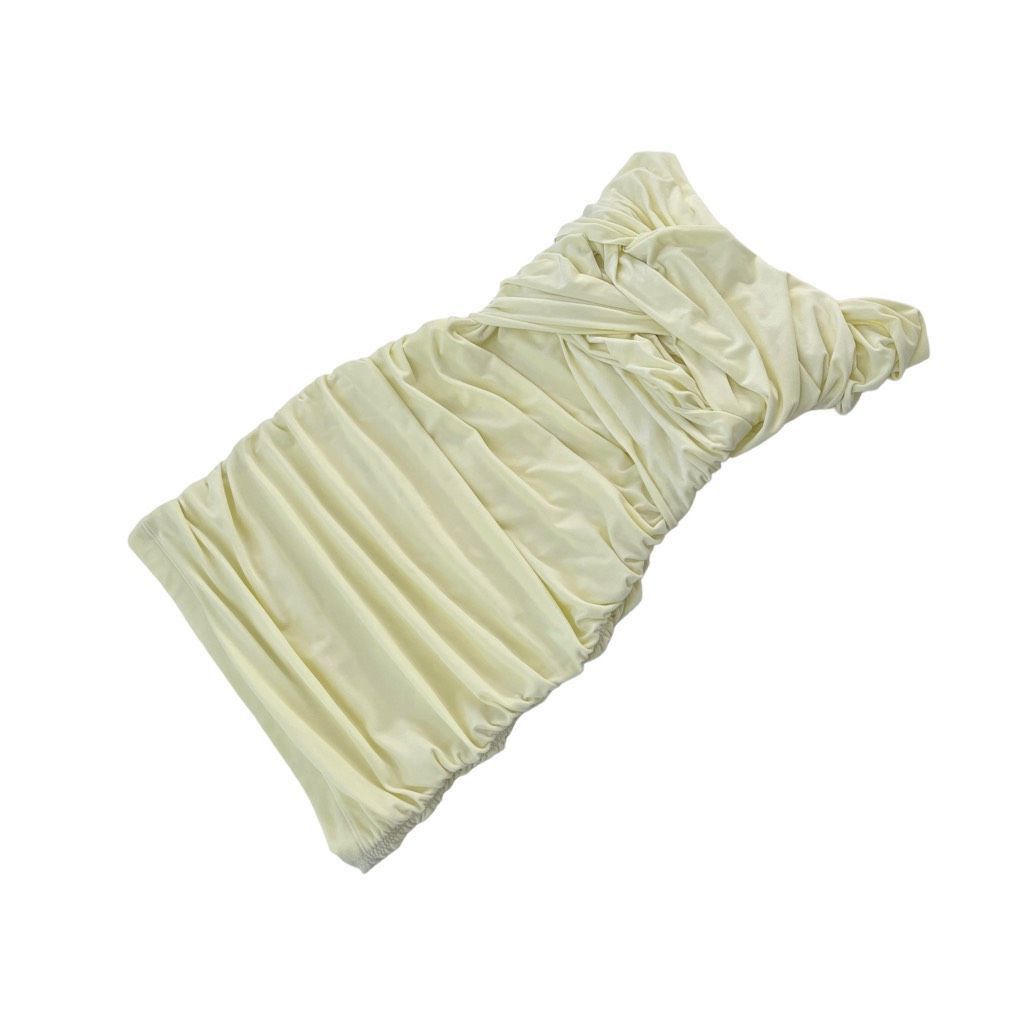 Alexander Wang Alexander Wang Interwoven Off Shoulder Mini Dress in Tender Yellow Size S / US 4 / IT 40 - 3 Thumbnail