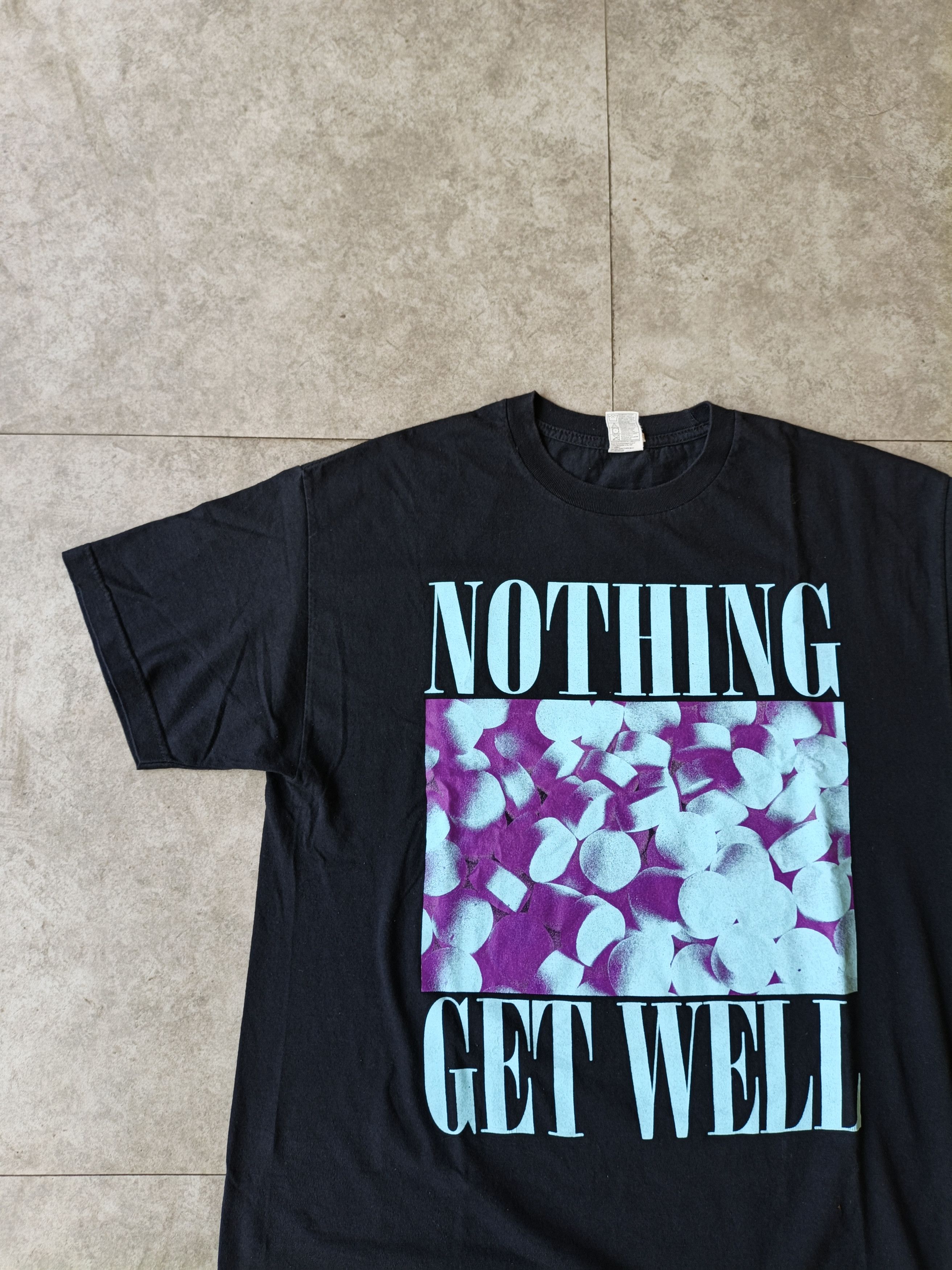 Band Tees OG BAND SHIRT NOTHING "GET WELL" VINTAGE SHOEGAZE Size US XL / EU 56 / 4 - 5 Thumbnail