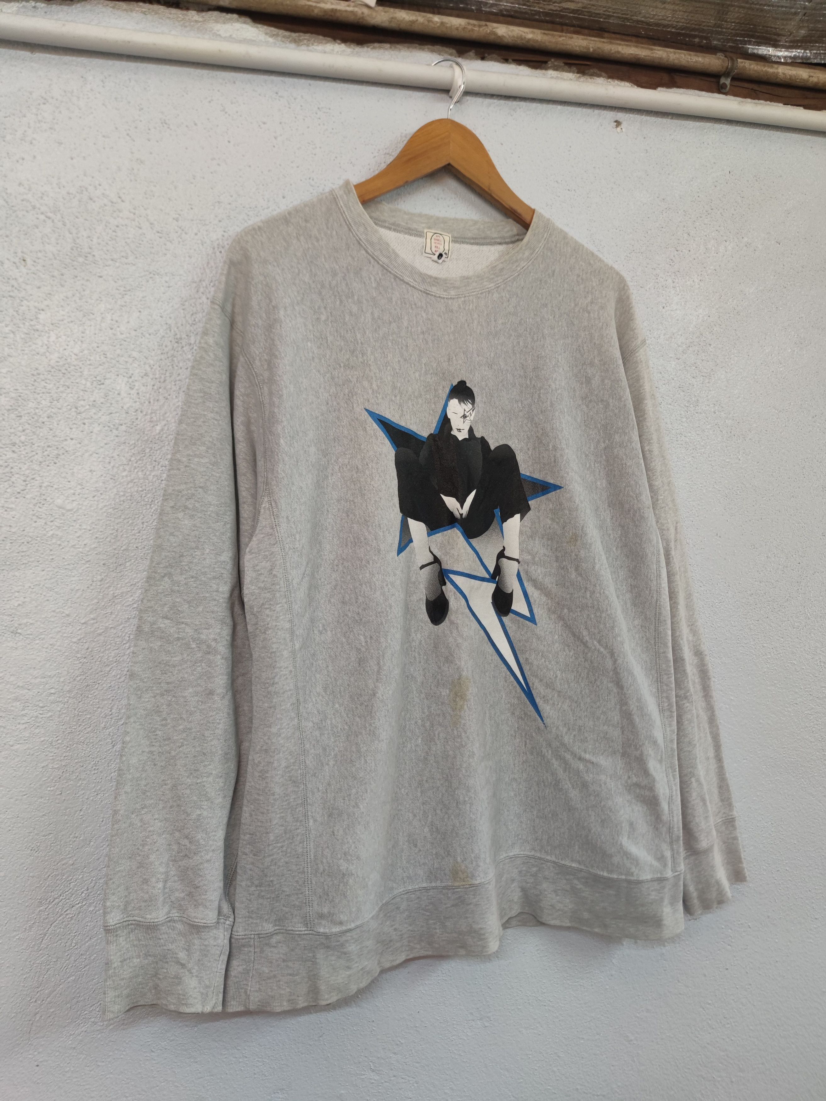 Bape Vintage 00s BAPE Bapesta Star Eyes Sweatshirt Made in Japan Size US L / EU 52-54 / 3 - 2 Thumbnail