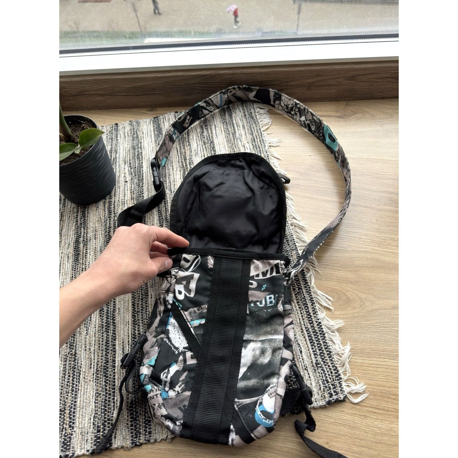 Diesel VINTAGE Diesel Messenger Bag/Shoulder Crosboddy 90s Green Cotton Men Medium 90s Punk Retro Streetwear bag Size ONE SIZE - 5 Thumbnail