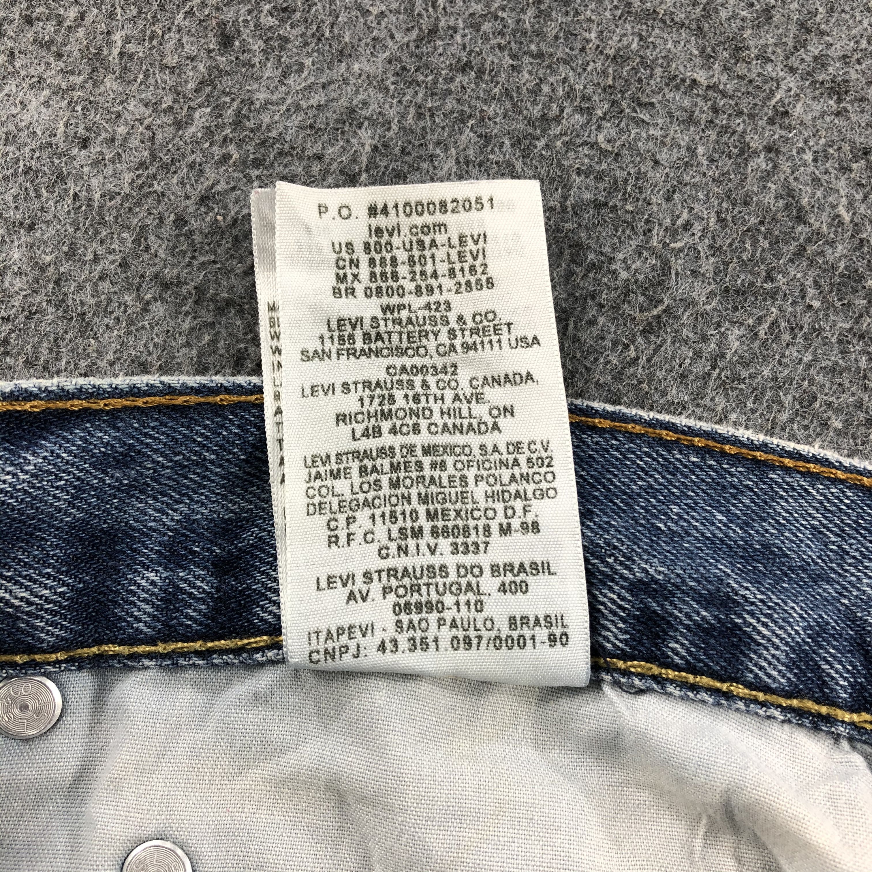 Levi's Vintage Blue Wash Levis 505 Jeans-J1587 Size US 36 / EU 52 - 13 Thumbnail