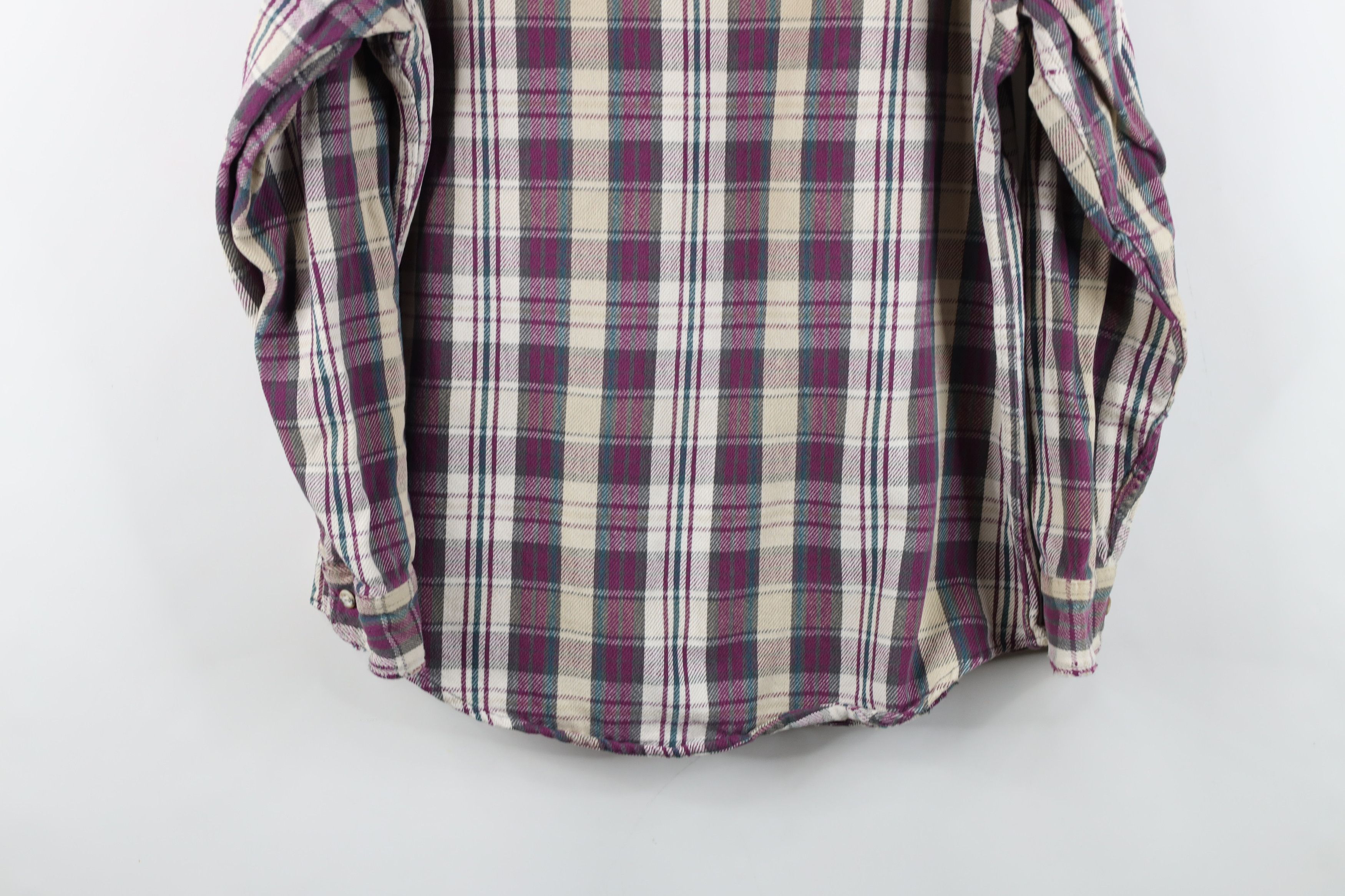 Vintage Vintage 90s Streetwear Heavyweight Flannel Button Shirt USA Size US M / EU 48-50 / 2 - 15 Thumbnail