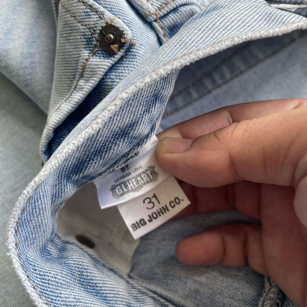 Japanese Brand × Jean × Vintage W30 Vintage Japan Wash Jeans Ripped Pants Denim Distressed Size US 30 / EU 46 - 7 Thumbnail