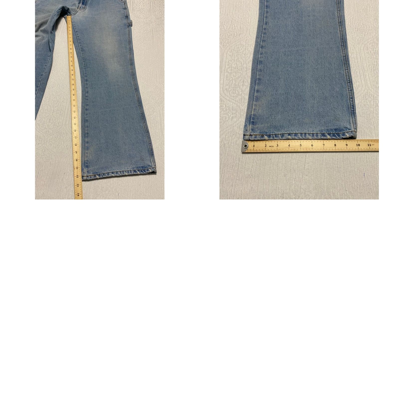 Vintage Steve & Barry's Carpenter Jeans Men 36x34 Blue Y2K Workwear 90s Denim Carpenter Loop Utility Pockets Baggy? Size US 36 / EU 52 - 8 Thumbnail