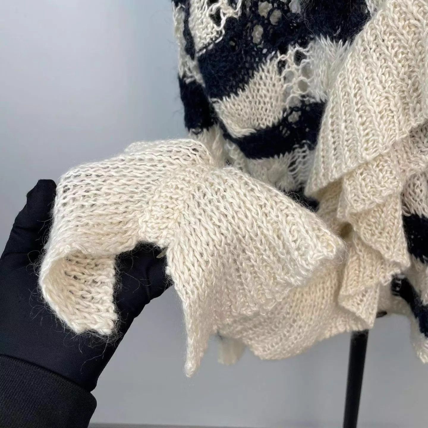 Dior DIOR Striped Sweater Size S / US 4 / IT 40 - 3 Thumbnail