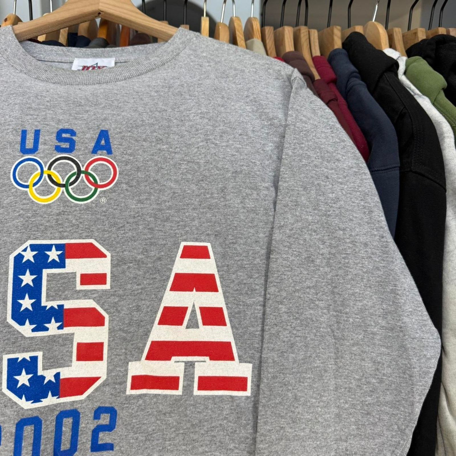 Other Vintage 2002 USA Olympics Long Sleeve T-Shirt Grey Size US M / EU 48-50 / 2 - 3 Thumbnail