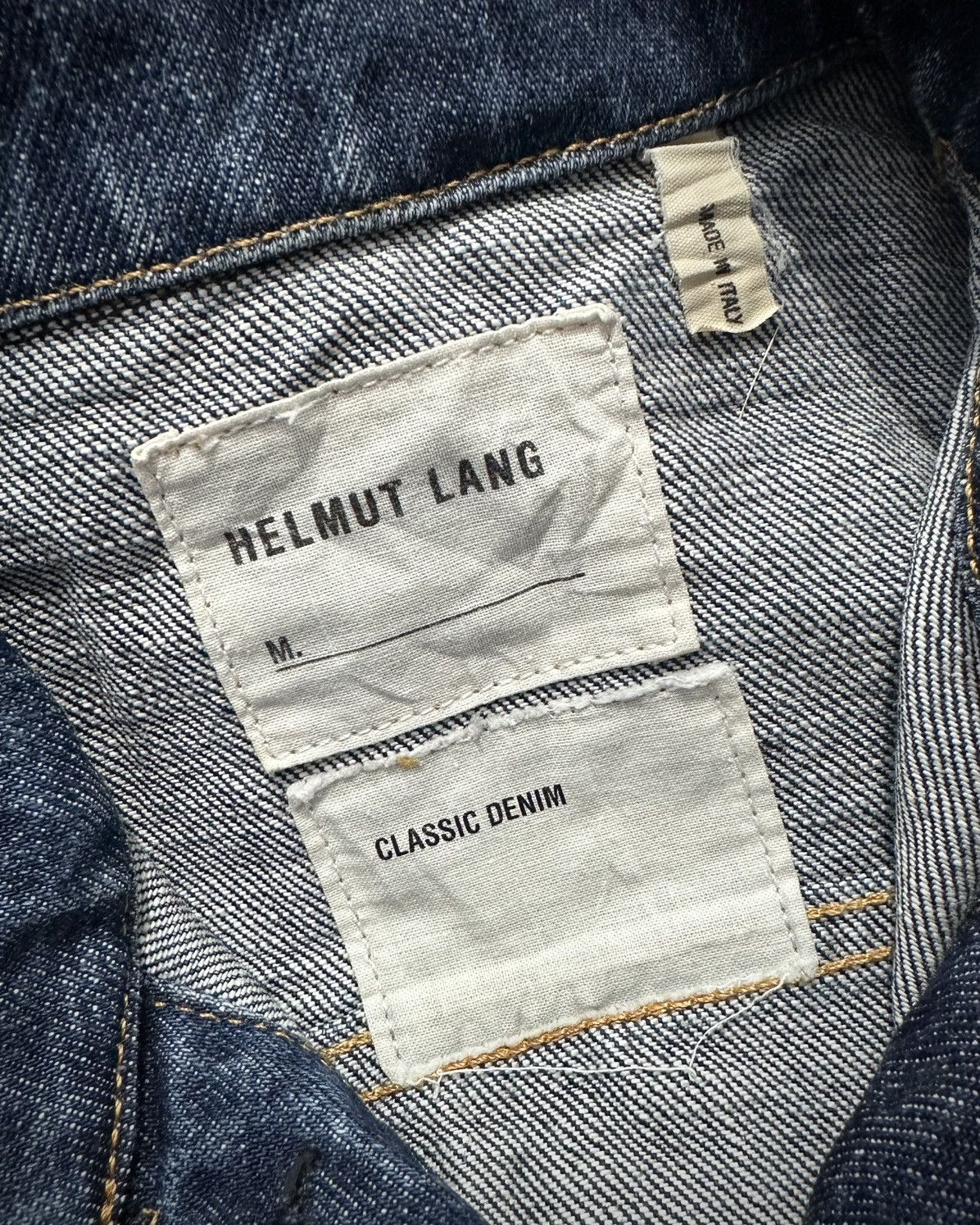 Helmut Lang Helmut Lang Dark Wash Classic Denim Jacket Size US S / EU 44-46 / 1 - 4 Thumbnail