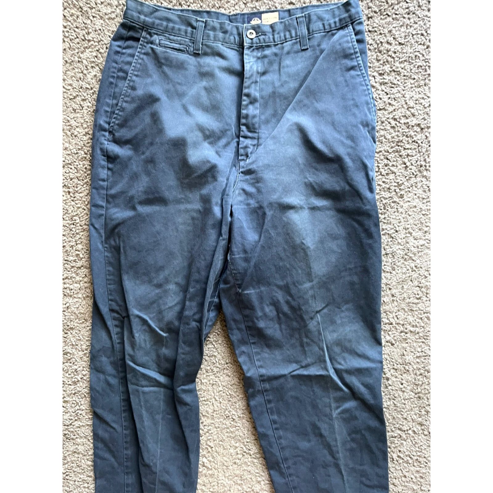 Dockers DOCKERS Pants Chinos Flat Front Navy Blue 30x30 Regular Men Size US 30 / EU 46 - 2 Thumbnail