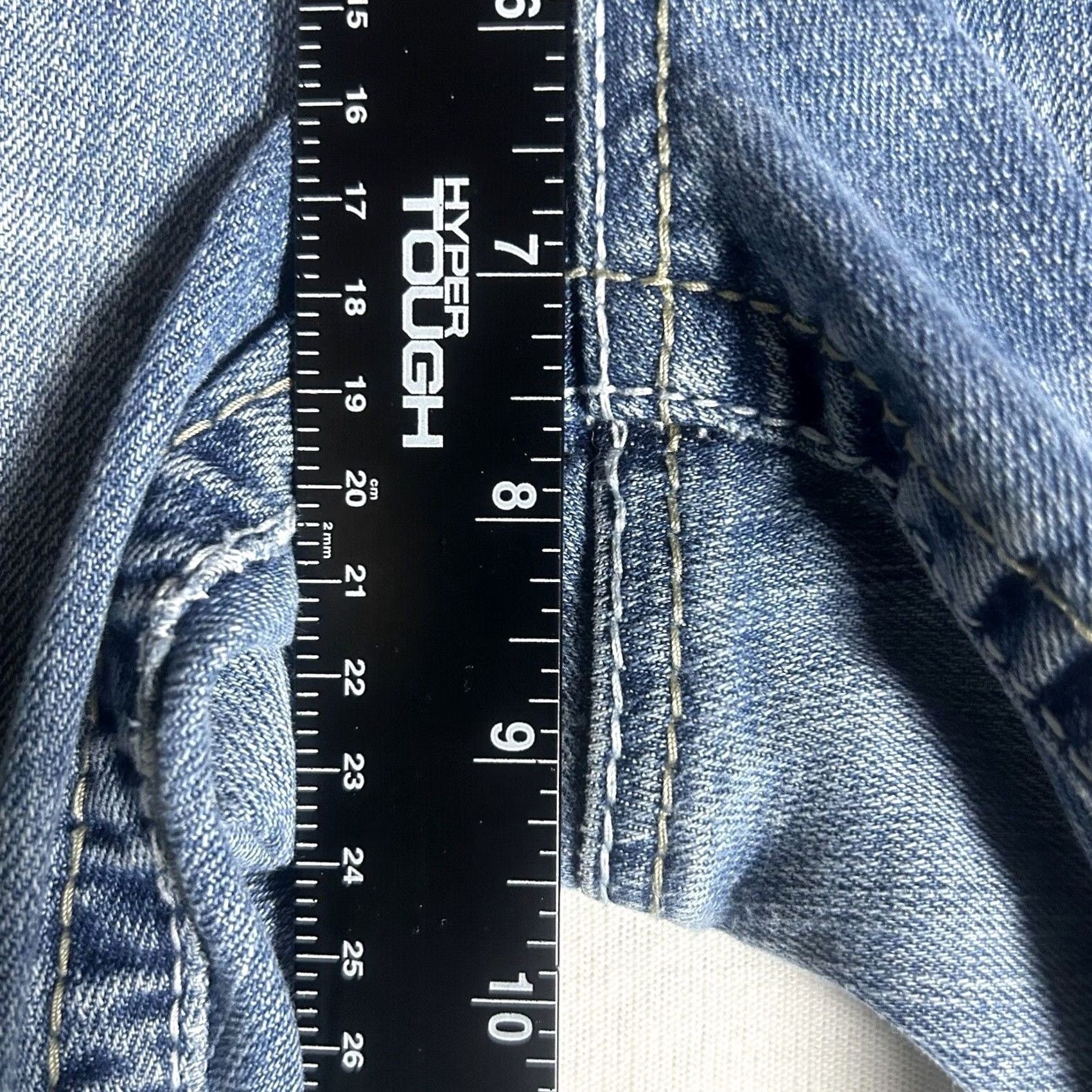 Vintage Maurices Skinny Leg Jeans Womens Size 4 Low Rise Medium Wash Denim Distressed Zipper Pockets Regular Fit Pocket Maurices Skinny Leg Womens Jeans Size 27" / US 4 / IT 40 - 7 Thumbnail
