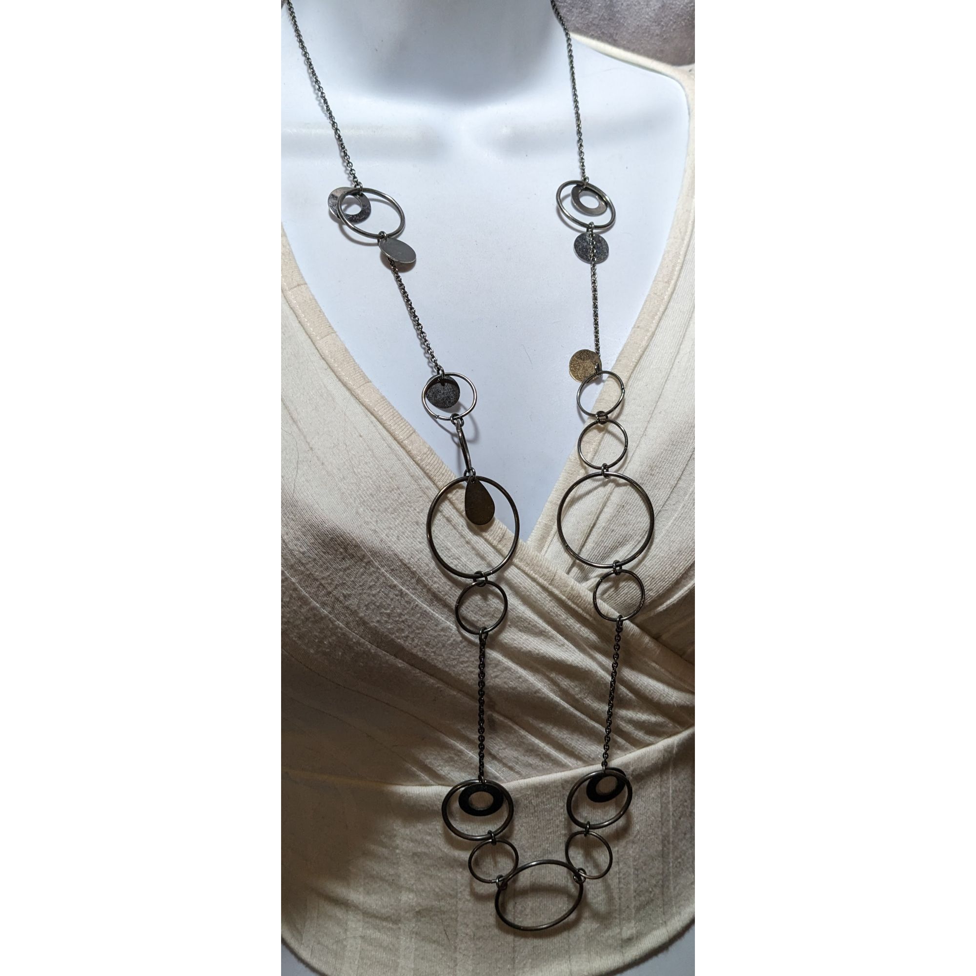 Other Gothic Y2K Hoop Link Charm Chain Necklace Size ONE SIZE - 5 Thumbnail
