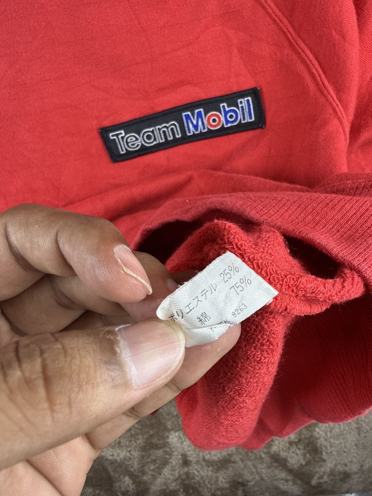 Vintage Vtg Team Mobil Racing Team Rally Moto Formula 1 Street Race Size US M / EU 48-50 / 2 - 6 Thumbnail