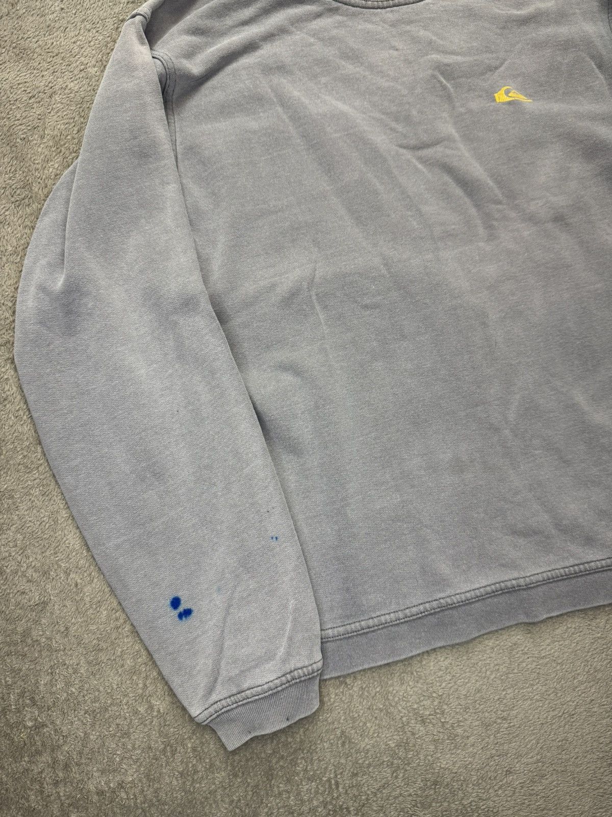 Japanese Brand × Quiksilver Quiksilver Big Logo Y2K vintage crazy faded paint sweatshirt Size US S / EU 44-46 / 1 - 2 Thumbnail