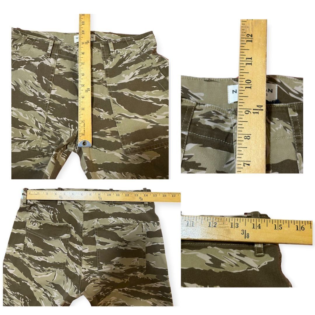 Nili Lotan Nili Lotan Cropped French Military Pant, Khaki Tiger Camo, S Size 28" / US 6 / IT 42 - 10 Thumbnail