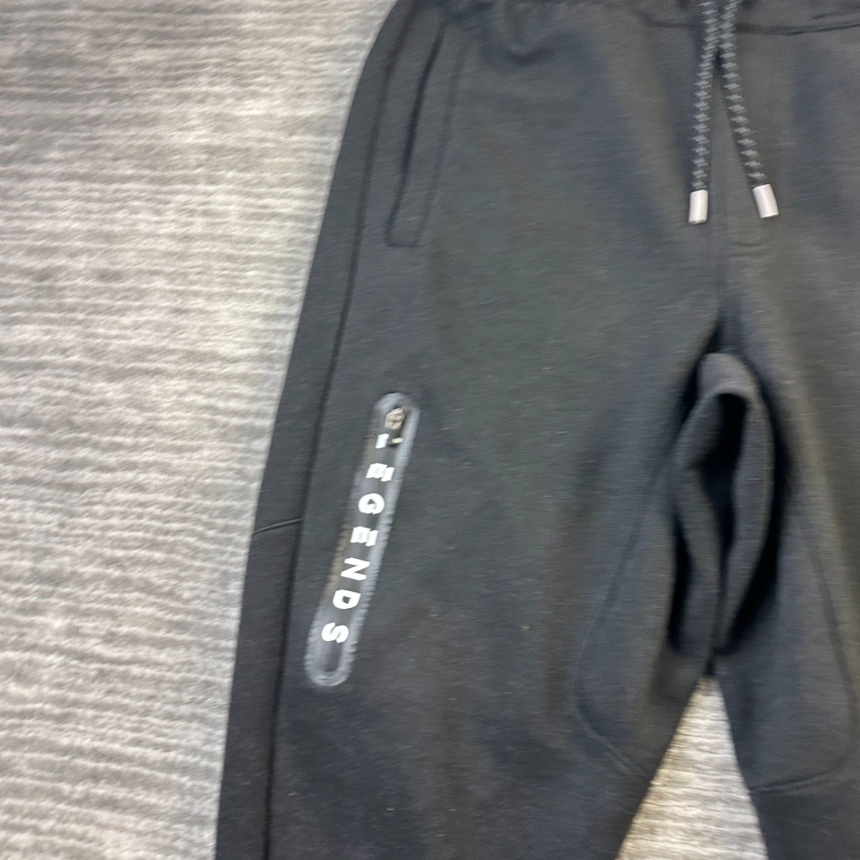 Vintage Legends Pants Tapered Jogger Mens Small Black Size US 29 - 4 Thumbnail