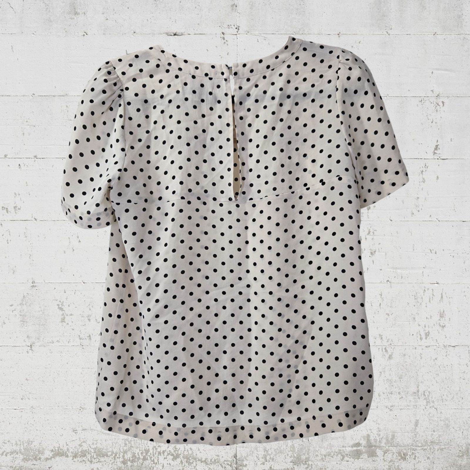Madewell Madewell Silk Polka Dot Ruffle Blouse Size XS Size XS / US 0-2 / IT 36-38 - 11 Thumbnail