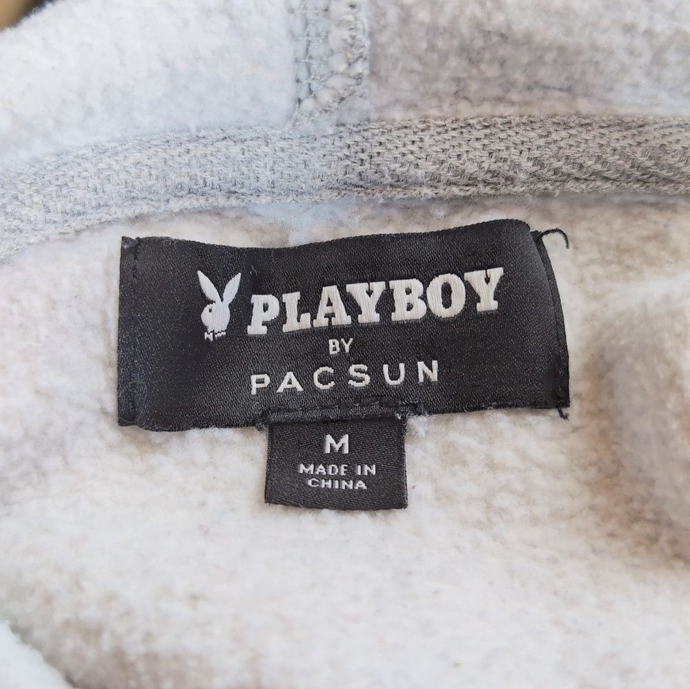 Pacsun × Playboy PLAYBOY X Pacsun Sz M Gray and Black Hoodie Sweatshirt with Size US M / EU 48-50 / 2 - 4 Thumbnail