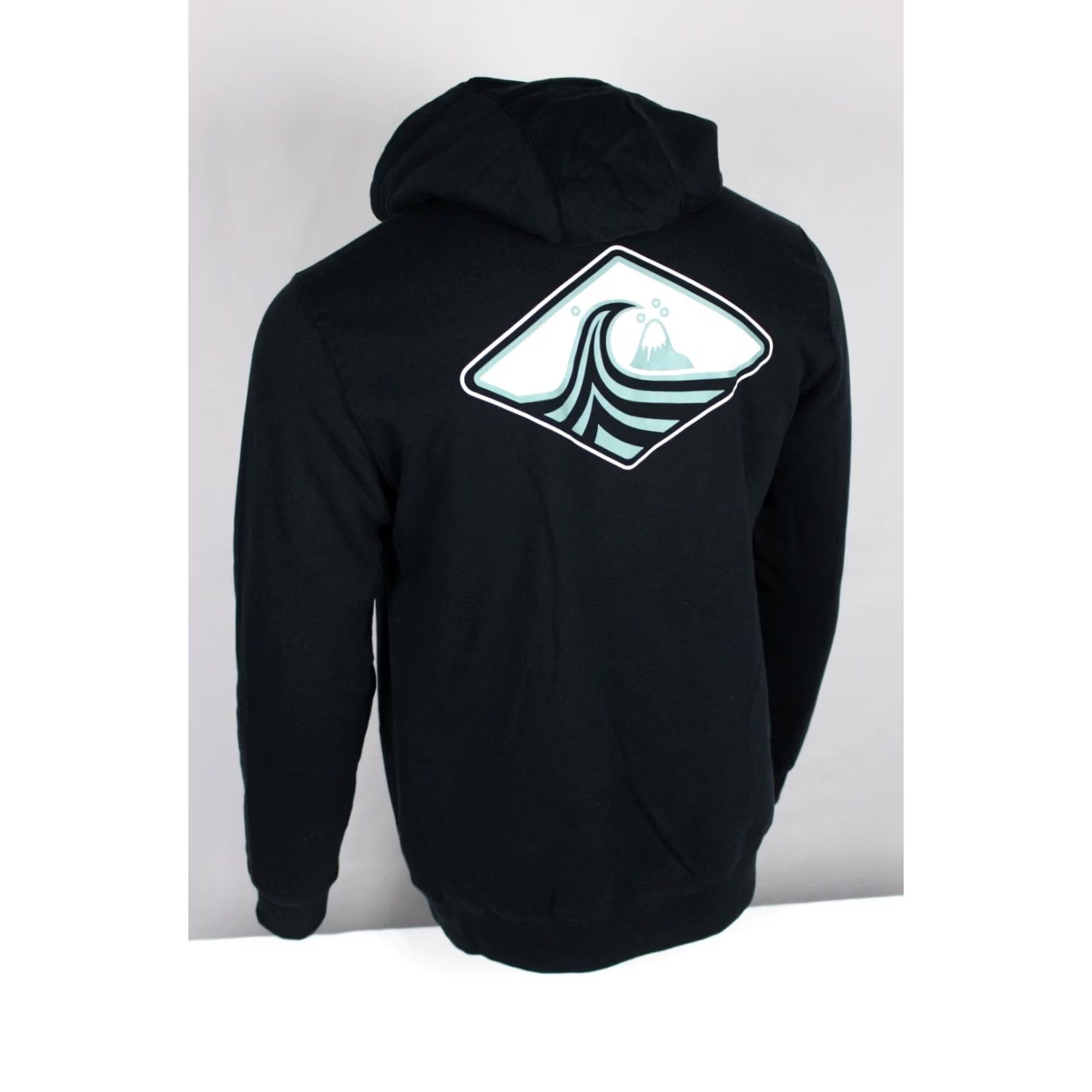 Quiksilver Quiksilver Men's Mountain Wave Graphic Hoodie Fleece Sweatshirt M Medium Black Size US M / EU 48-50 / 2 - 2 Thumbnail