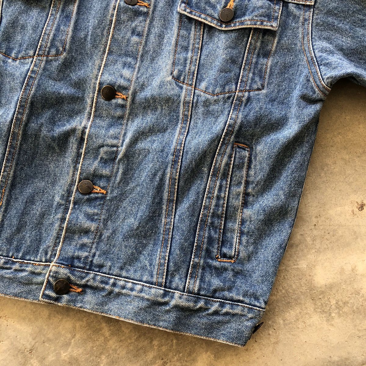 Planet Hollywood × Vintage PLANET HOLLYWOOD 1991 Embroidery Logo Trucker Denim Jacket Size US M / EU 48-50 / 2 - 6 Thumbnail