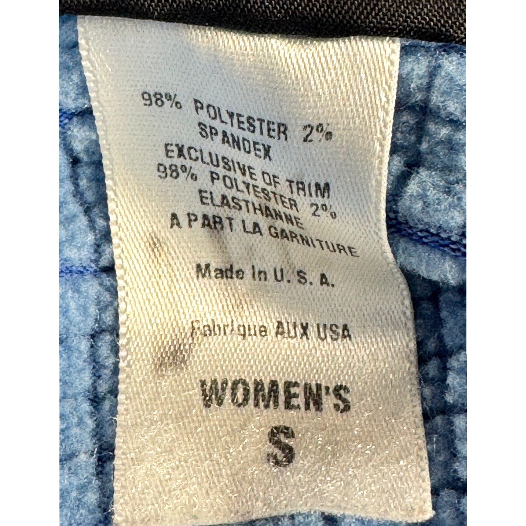 Patagonia Patagonia Women’s S R1 Regulator Waffle Flash 1/2 Zip Fleece Pullover Midlayer Blue Size S / US 4 / IT 40 - 7 Thumbnail