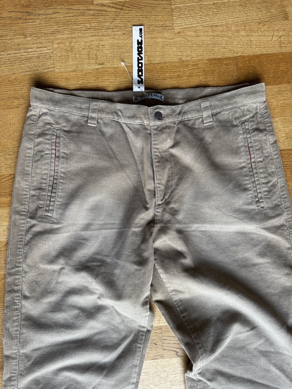 Walter Van Beirendonck NOS 1990’s Early Sabotage Contrast Corduroy Pants Size US 35 - 5 Thumbnail