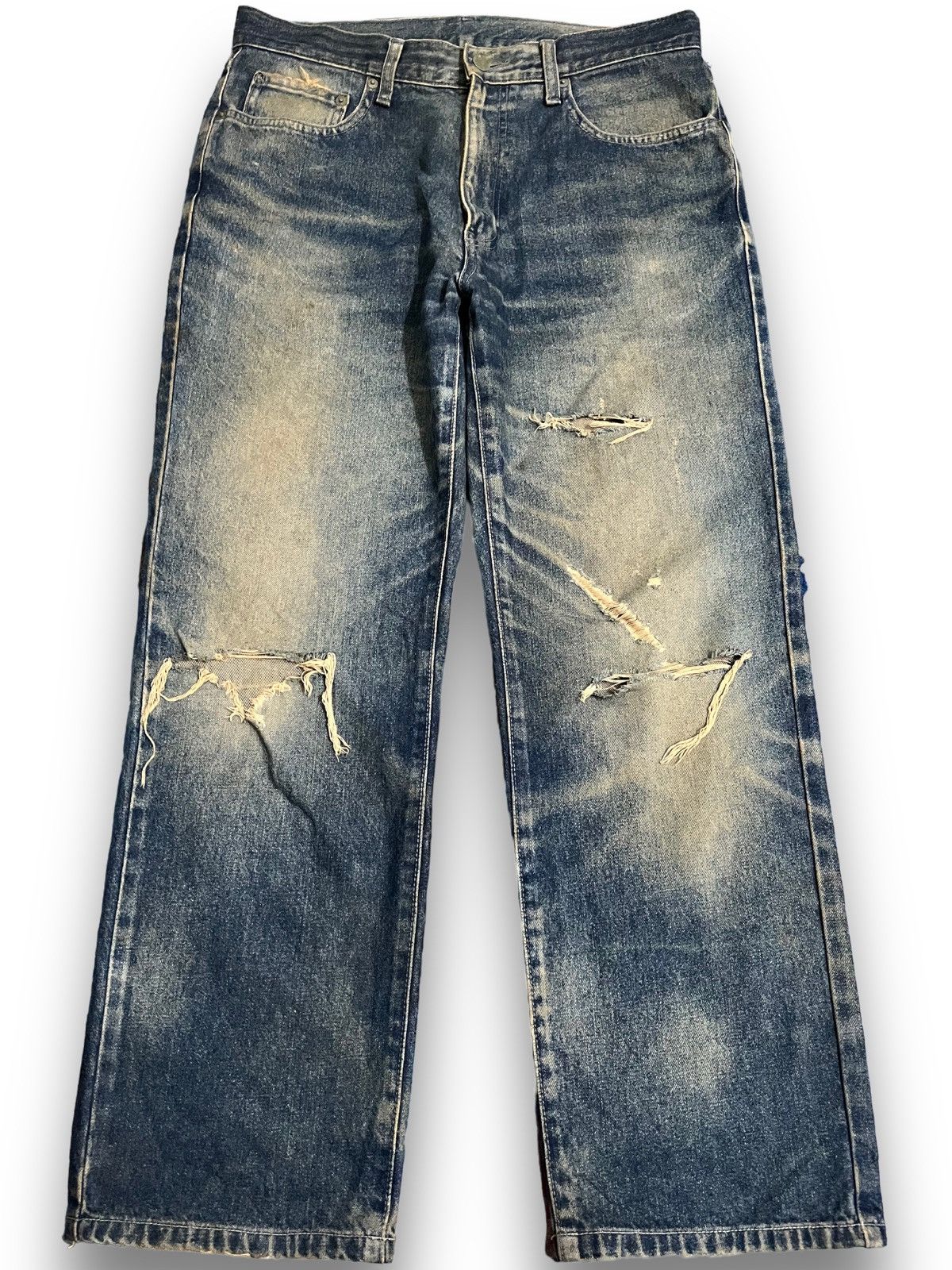 image of Jun Takahashi x Undercover Vintage Uniqlo Mossy Blue Green Denim, Men's (Size 33)