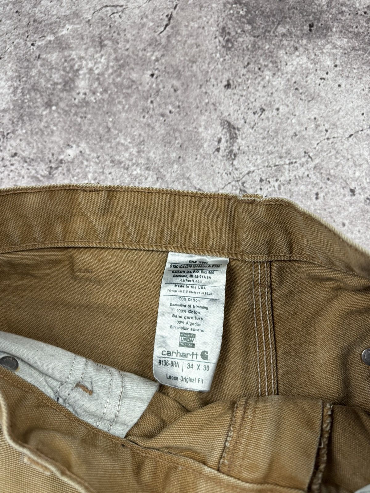 Carhartt 🟤Crazy Baggy Vintage Carhartt Double knee pants WorkWear🟤 Size US 36 / EU 52 - 17 Thumbnail