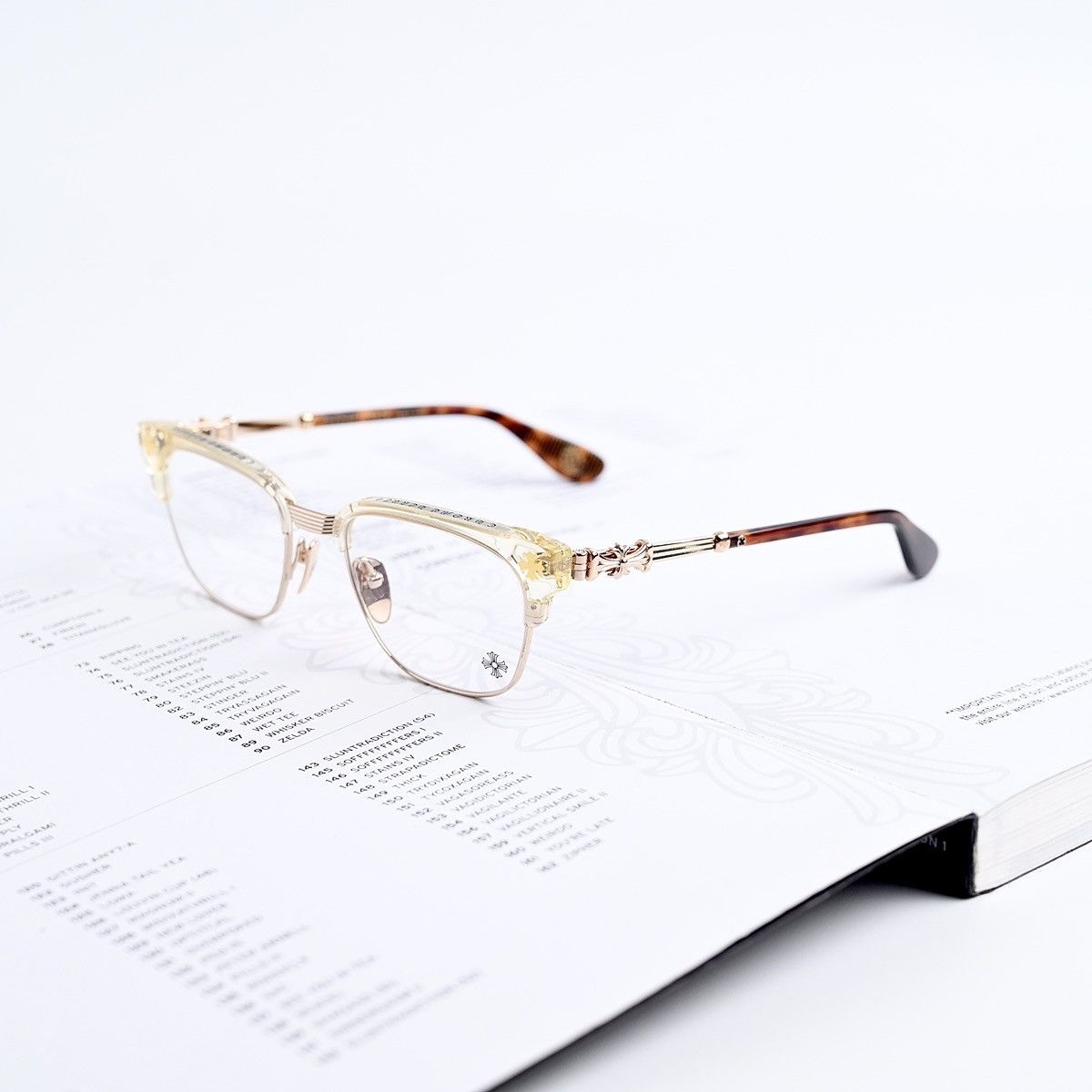 CHROME HEARTS BONENNOISSEUR II PA GP HAVANA TORTOISE GLASSES