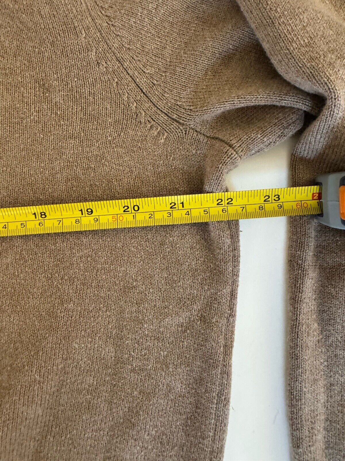 L.L. Bean LL Bean Sweater Men L Beige Cotton Cashmere Blend Size US L / EU 52-54 / 3 - 6 Thumbnail