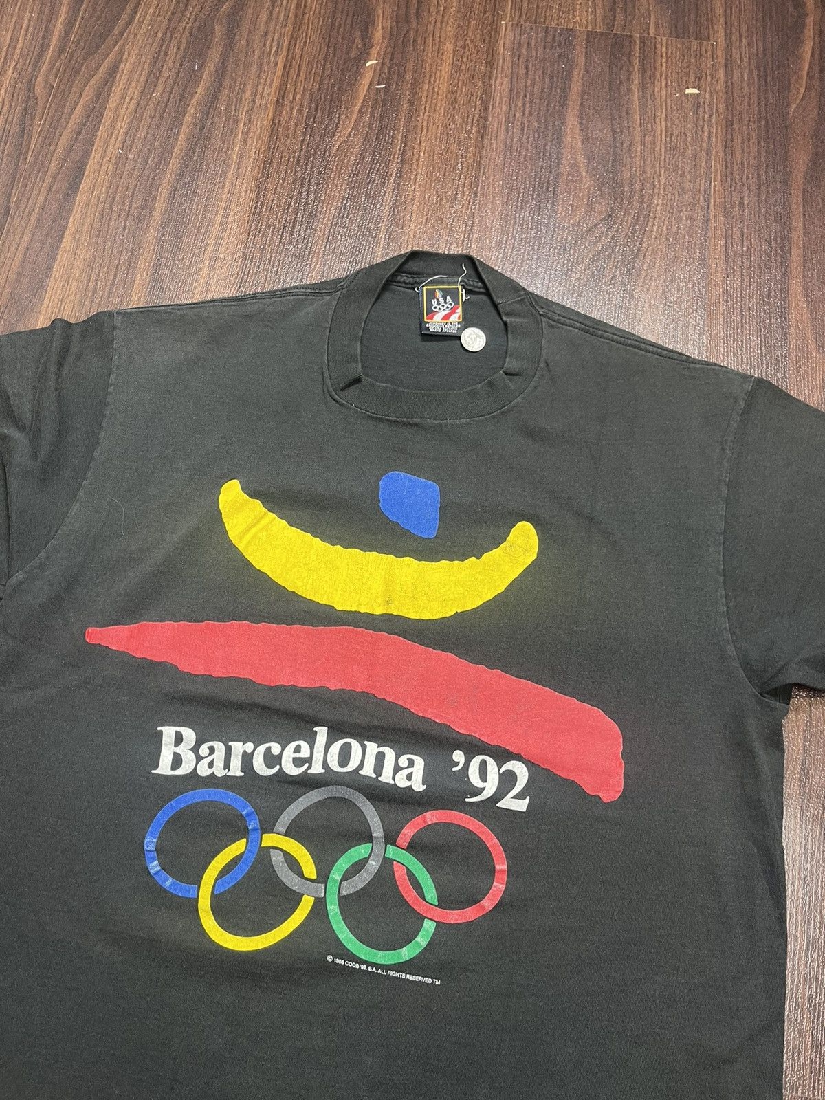 Other USA vintage Barcelona 92’ black t-shirt L Size US L / EU 52-54 / 3 - 2 Thumbnail