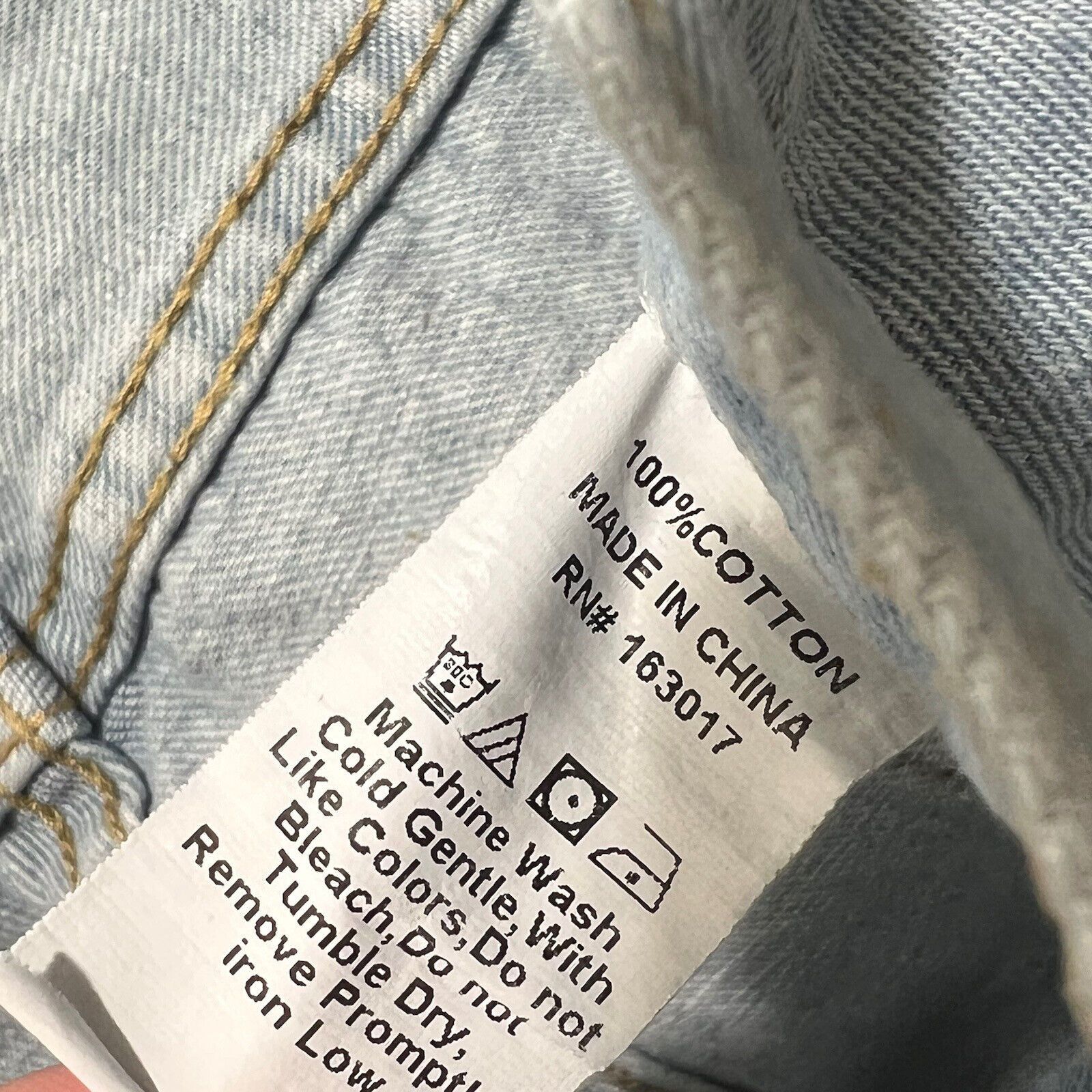PRINCESS POLLY Princess Polly 4 (28x25) Straight Leg High Rise Ripped Jeans Size 27" / US 4 / IT 40 - 11 Thumbnail