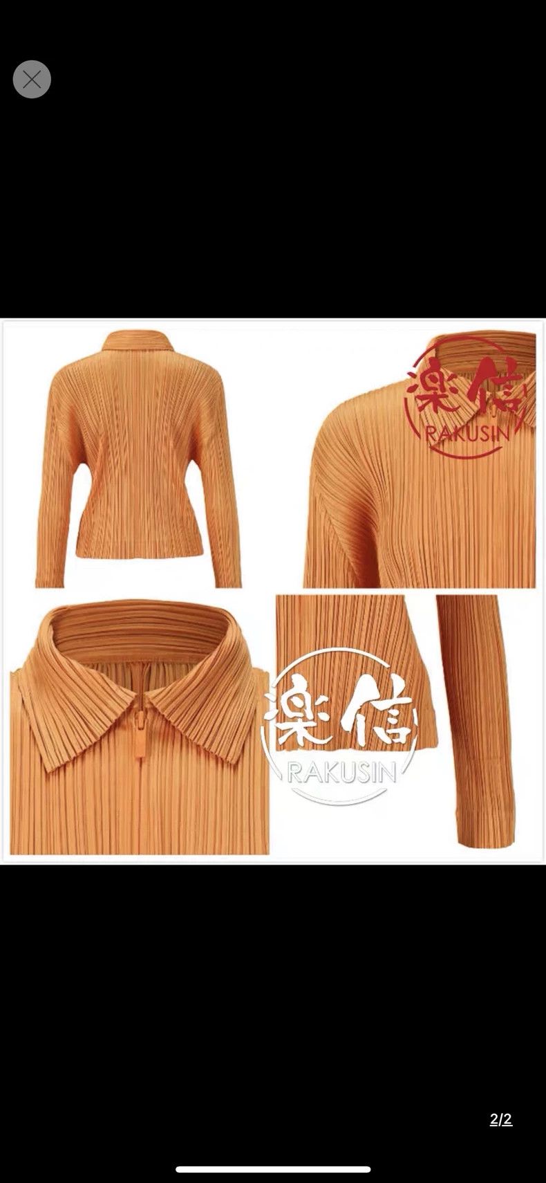 Issey Miyake Issey Miyake size:4 Brown pleated long-sleeved jacket Size L / US 10 / IT 46 - 8 Thumbnail