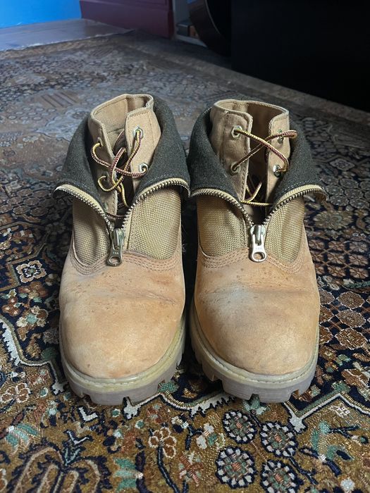 Timberland Timberland X Woolrich 2010s Tan Zip-up Boots | Grailed