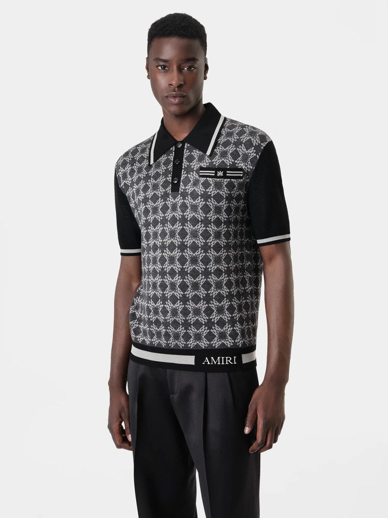 Amiri o1orln1125 MA Quad Polo Shirt in Multicolor Size US L / EU 52-54 / 3 - 3 Thumbnail