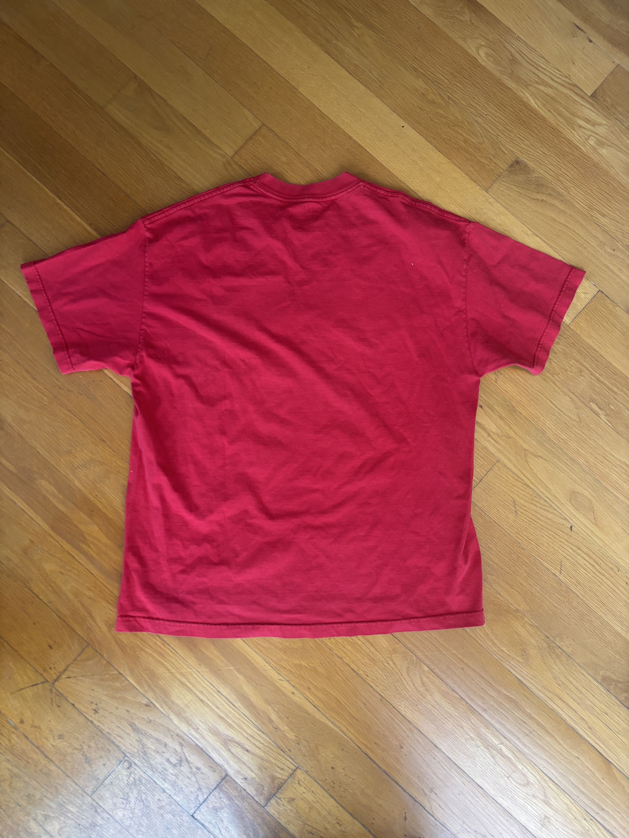 Nike Nike Vintage 'MACHINE' Spellout Logo Tee Red XL Size US XL / EU 56 / 4 - 3 Thumbnail