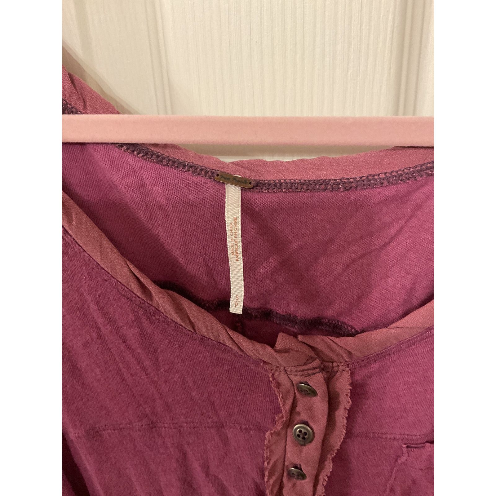 Free People Free People Linen Burnout Button Henley Traveler Tank,S Size S / US 4 / IT 40 - 4 Thumbnail
