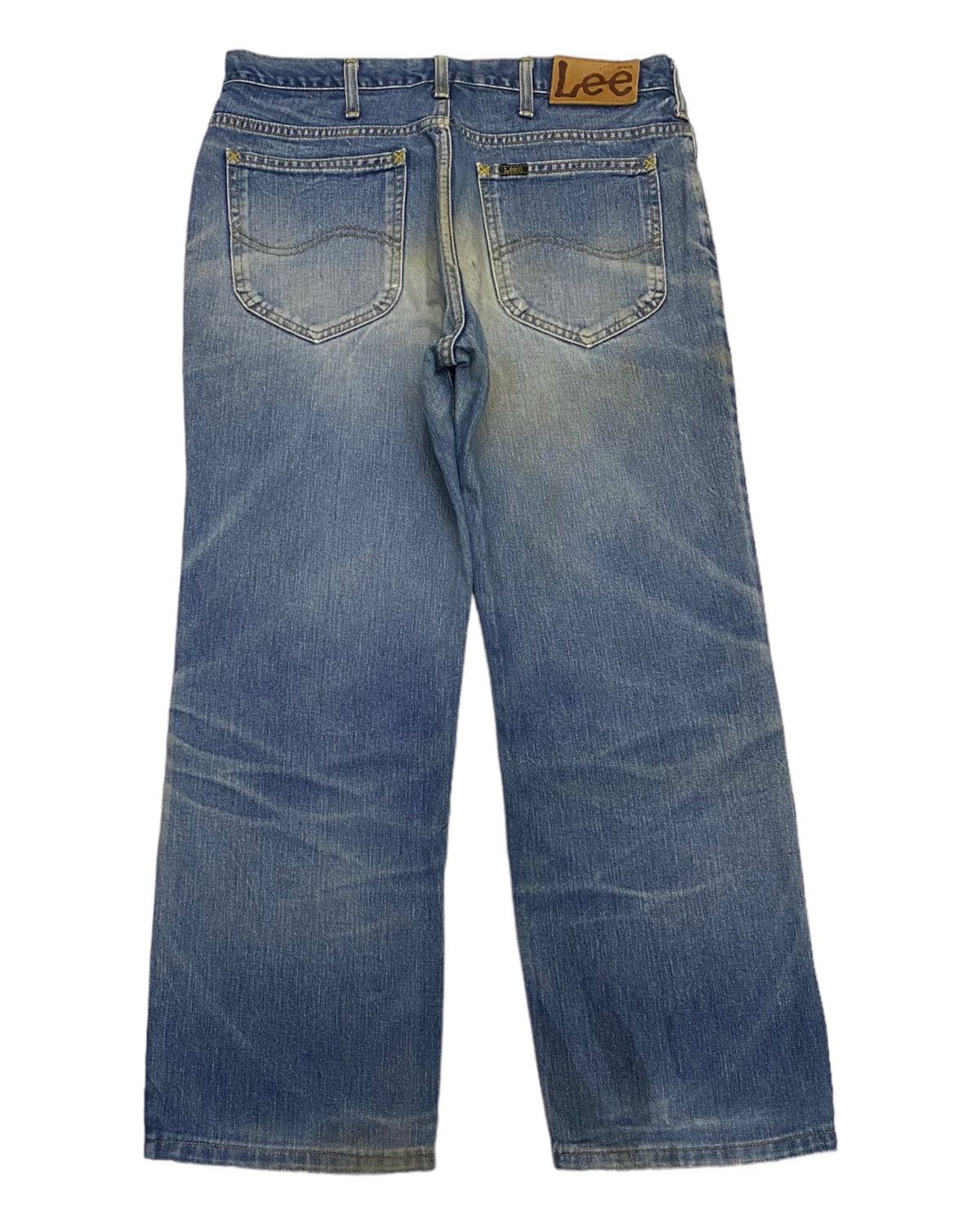 Lee VINTAGE 80s LEE US RIDERS SANFORIZED DISTRESSED BAGGY DENIM Size US 32 / EU 48 - 2 Thumbnail