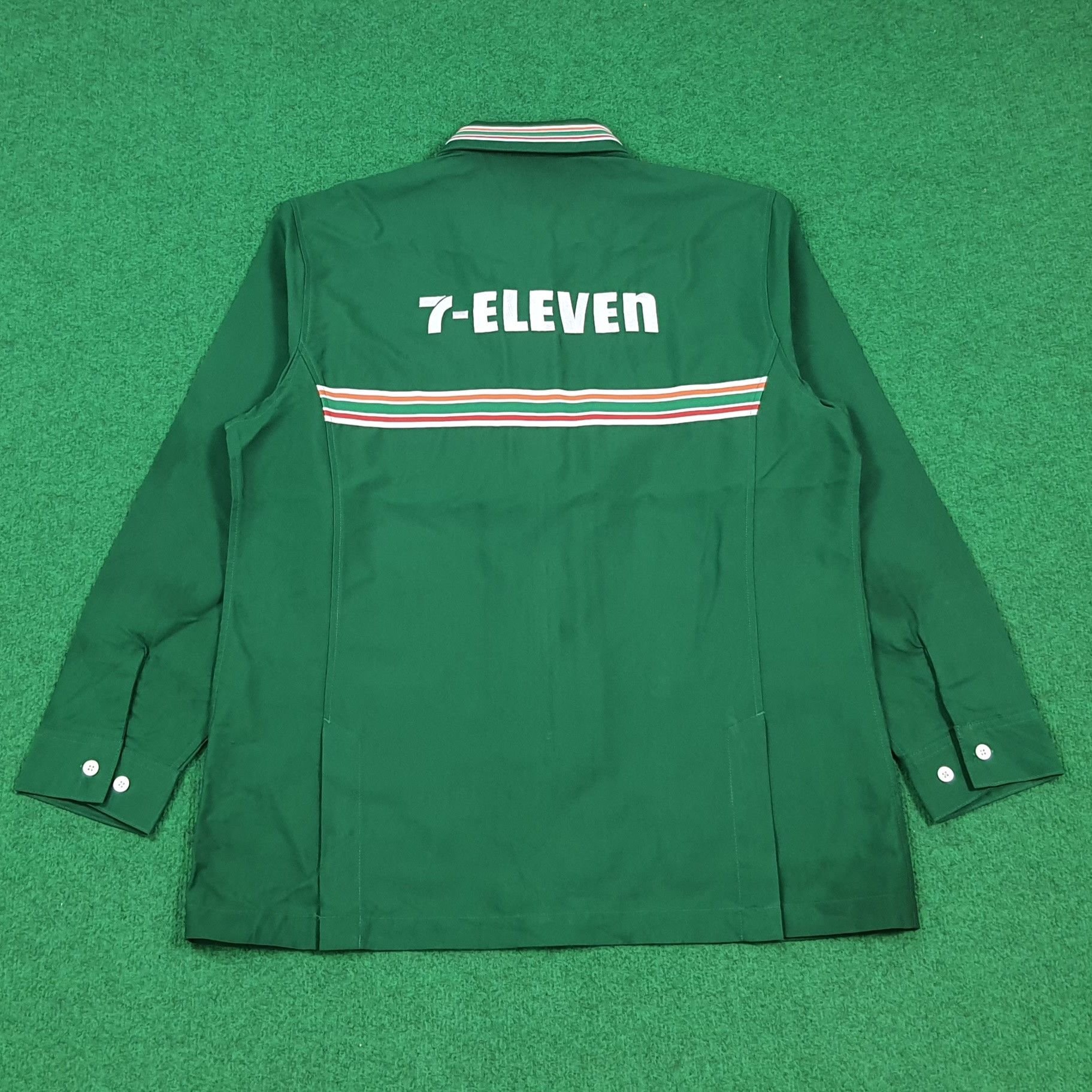 Japanese Brand Vintage 7 Eleven Japan Staff Uniform Work Jacket C299N57 Size US L / EU 52-54 / 3 - 1 Thumbnail